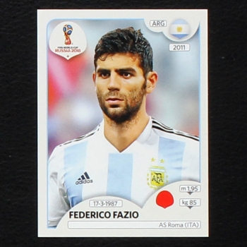 Fazio Panini Sticker No. 276 - Russia 2018