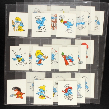 Die Schlümpfe Merlin Sticker Album fast komplett -1