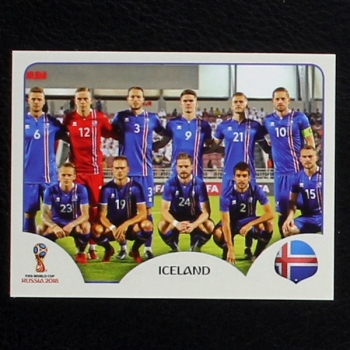 Team Iceland Panini Sticker No. 293 - Russia 2018