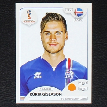 Rurik Gislason Panini Sticker No. 306 - Russia 2018