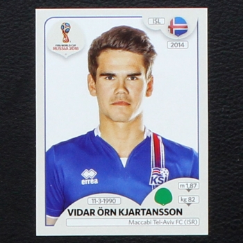 Kjartansson Panini Sticker No. 310 - Russia 2018