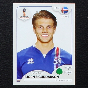 Sigurdarson Panini Sticker No. 311 - Russia 2018