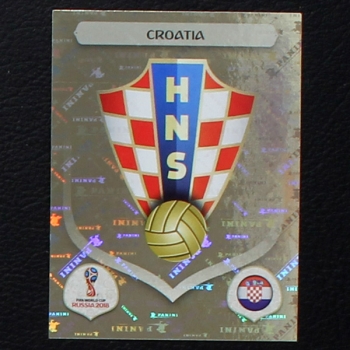 Wappen Croatia Panini Sticker No. 312 - Russia 2018