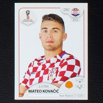 Mateo Kovacic Panini Sticker No. 327 - Russia 2018