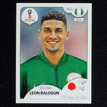 Balogun Panini Sticker No. 338 - Russia 2018