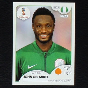 Mikel Panini Sticker No. 341 - Russia 2018