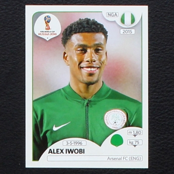 Iwobi Panini Sticker No. 350 - Russia 2018