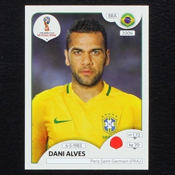 Alves Panini Sticker No. 355 - Russia 2018