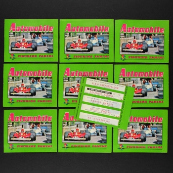 Automobile 1975 Panini Sticker Tüte 10x