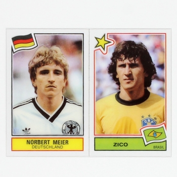 Zico / Meier Card Panini - Football Super Stars 1984