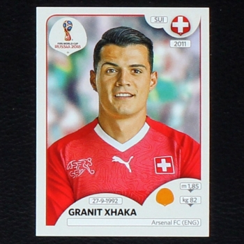 Xhaka Panini Sticker No. 381 - Russia 2018