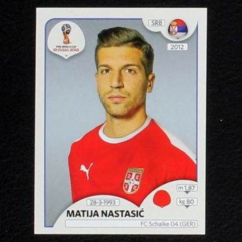 Nastasic Panini Sticker No. 418 - Russia 2018