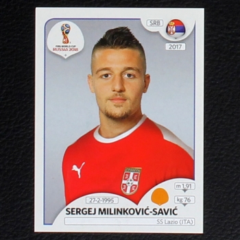 Milinkovic-Savic Panini Sticker No. 423 - Russia 2018