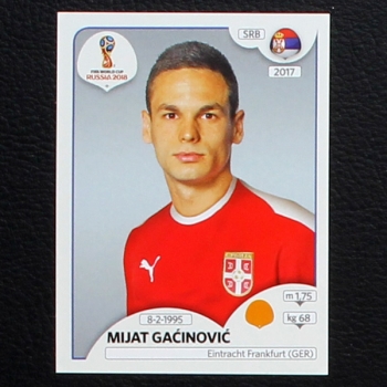 Gacinovic Panini Sticker No. 428 - Russia 2018