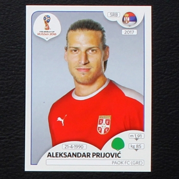 Prijovic Panini Sticker No. 431 - Russia 2018