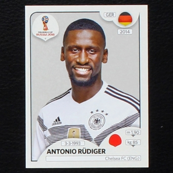 Rüdiger Panini Sticker No. 436 - Russia 2018