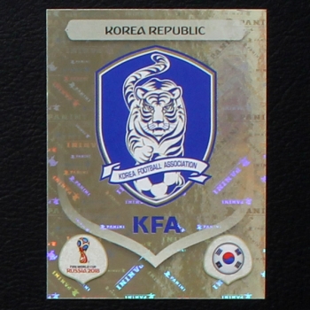 Wappen Korea Panini Sticker No. 492 - Russia 2018