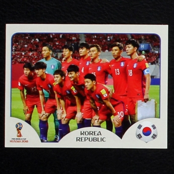 Team Korea Panini Sticker No. 493 - Russia 2018