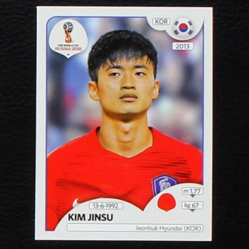 Jinsu Panini Sticker No. 496 - Russia 2018