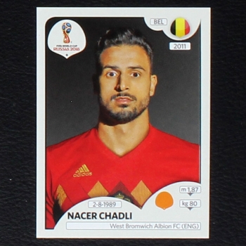 Chadli Panini Sticker No. 526 - Russia 2018