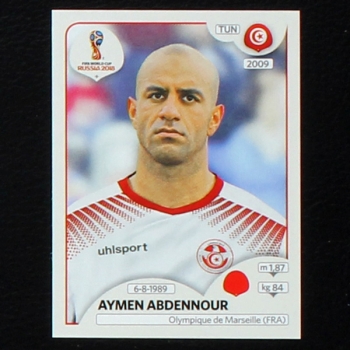 Abdennour Panini Sticker No. 557 - Russia 2018