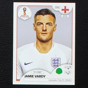 Vardy Panini Sticker No. 591 - Russia 2018