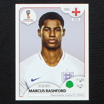 Rashford Panini Sticker No. 590 - Russia 2018