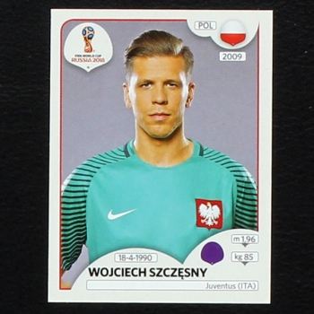 Szczesny Panini Sticker No. 595 - Russia 2018