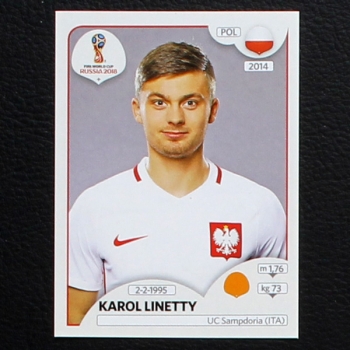 Linetty Panini Sticker No. 608 - Russia 2018