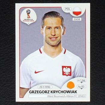 Krychowiak Panini Sticker No. 605 - Russia 2018