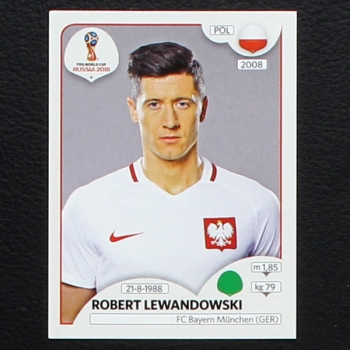 Lewandowski Panini Sticker No. 609 - Russia 2018