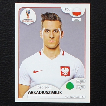 Milik Panini Sticker No. 611 - Russia 2018