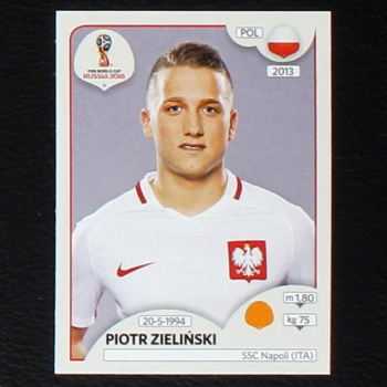 Zielinski Panini Sticker No. 607 - Russia 2018