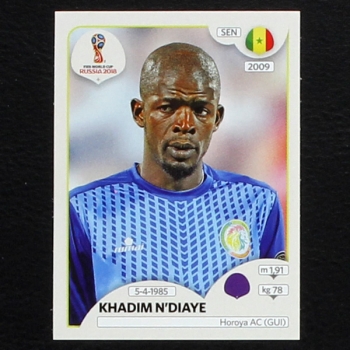 K. NDiaye Panini Sticker No. 614 - Russia 2018