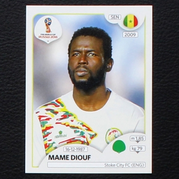 Diouf Panini Sticker No. 631 - Russia 2018