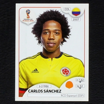 C. Sanchez Panini Sticker No. 640 - Russia 2018