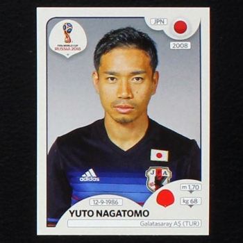 Nagatomo Panini Sticker No. 657 - Russia 2018