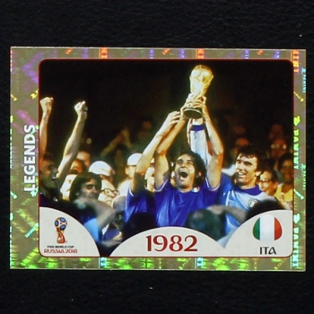 Italy 1982 Panini Sticker No. 674 - Russia 2018