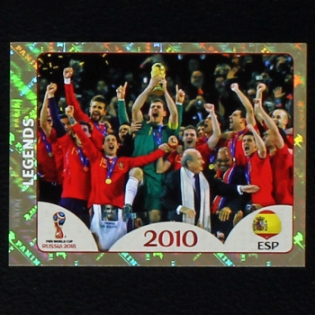 Spain 2010 Panini Sticker No. 679 - Russia 2018