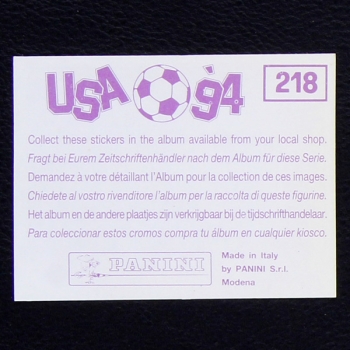 USA 94 Nr. 218 Panini Sticker Argentina - lila