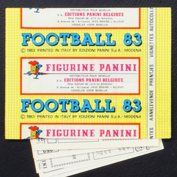 Football 83 Panini Sticker Tüte