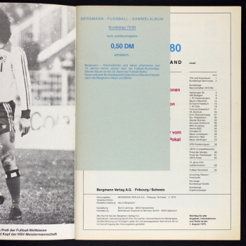 Bundesliga 79 Bergmann Sticker Leeralbum