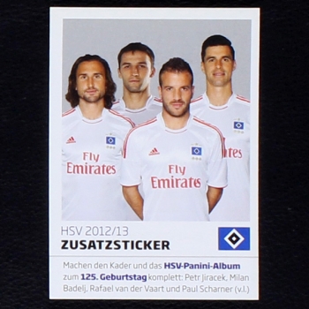 Nur der HSV Juststickit Panini Zusatzsticker - van der Vaart