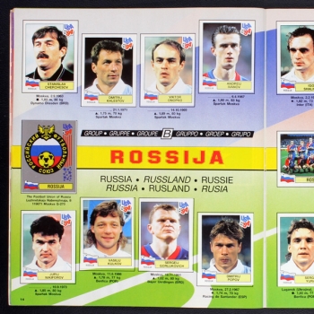 USA 94 Panini Sticker Album komplett - Swiss Version