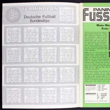 Fußball 85 Panini Sticker Album teilgefüllt