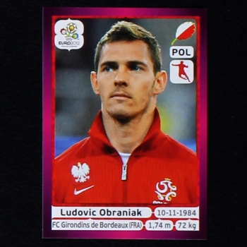 Obraniak Panini Sticker No. 71 - Euro 2012