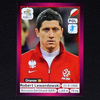 Lewandowski Panini Sticker No. 74  - Euro 2012