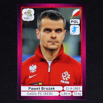 Brozek Panini Sticker No. 73 - Euro 2012