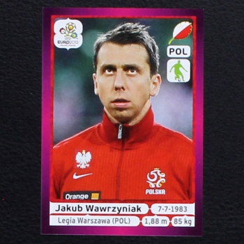 Wawrzyniak Panini Sticker No. 63 - Euro 2012