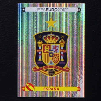 Espana Badge Panini Sticker No. 282 - Euro 2012